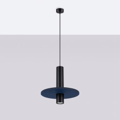 Lampa wisząca PELTA 1 czarna/granatowa SL.1884