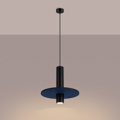 Lampa wisząca PELTA 1 czarna/granatowa SL.1884