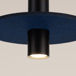 Lampa wisząca PELTA 1 czarna/granatowa SL.1884