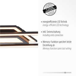 14694-18 ASMIN LAMPA SUFITOWA CZARNY