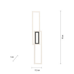14696-18 ASMIN LAMPA SUFITOWA CZARNY