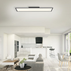 16533-18-O FLAT LAMPA SUFITOWA CZARNY