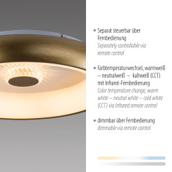 14384-60 VERTIGO LAMPA SUFITOWA MATOWY MOSIĄDZ