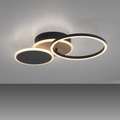 14116-78 SEVENT LAMPA SUFITOWA CZARNY/DREWNO