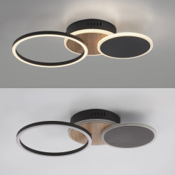 14116-78 SEVENT LAMPA SUFITOWA CZARNY/DREWNO