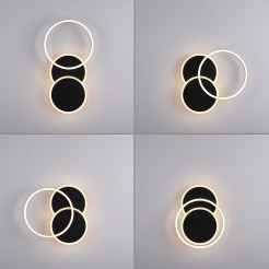 14116-18 SEVENT LAMPA SUFITOWA CZARNY