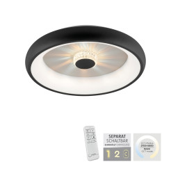 14384-18 VERTIGO LAMPA SUFITOWA CZARNY