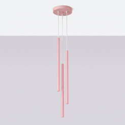Lampa wisząca PASTELO 3P różowa SL.2131