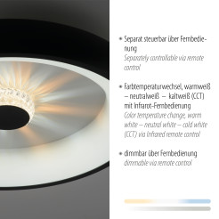 14384-18 VERTIGO LAMPA SUFITOWA CZARNY