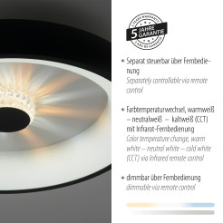 14384-18 VERTIGO LAMPA SUFITOWA CZARNY