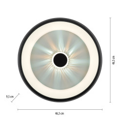 14384-18 VERTIGO LAMPA SUFITOWA CZARNY