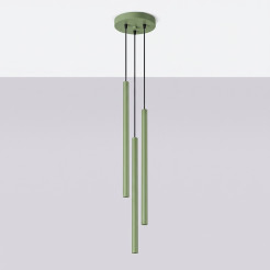Lampa wisząca PASTELO 3P szałwiowa SL.2135