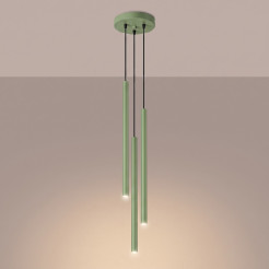 Lampa wisząca PASTELO 3P szałwiowa SL.2135