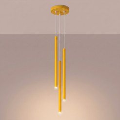 Lampa wisząca PASTELO 3P żółta SL.2139