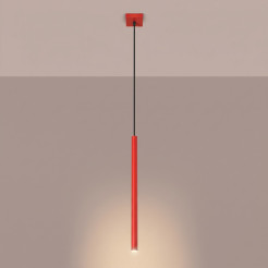 Lampa wisząca PASTELO 1 czerwona SL.2141