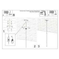 Lampa wisząca PASTELO 1 czerwona SL.2141