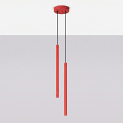 Lampa wisząca PASTELO 2 czerwona SL.2142