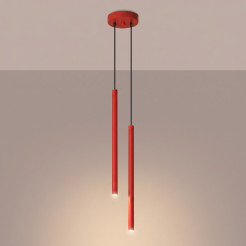 Lampa wisząca PASTELO 2 czerwona SL.2142