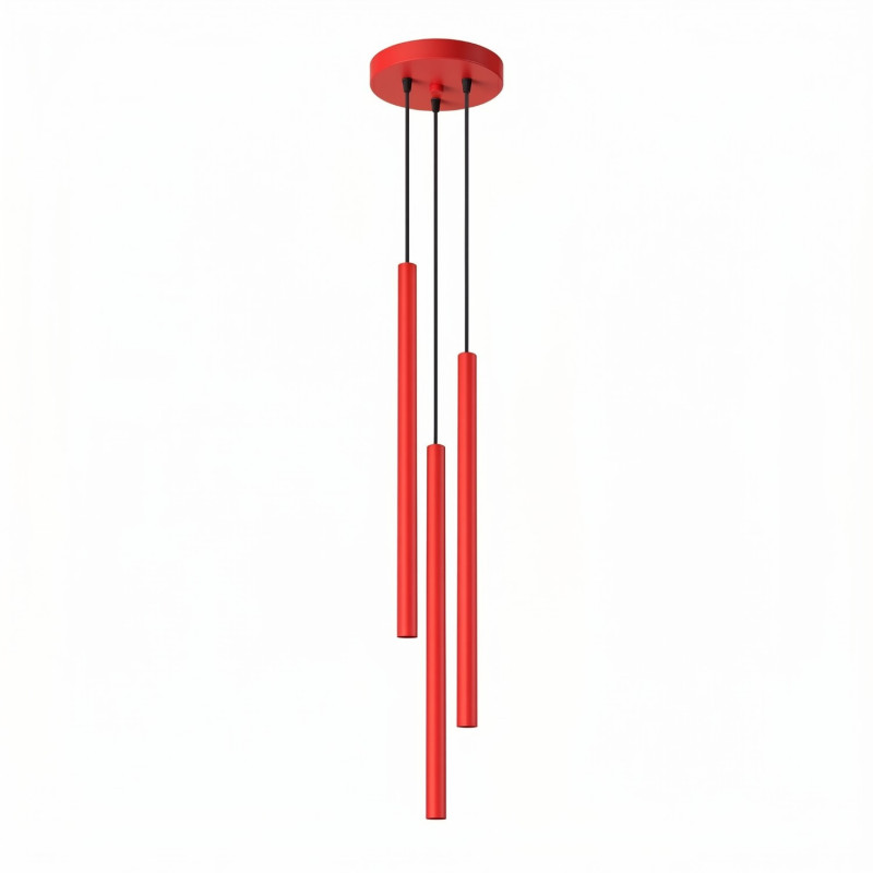 Lampa wisząca PASTELO 3P czerwona SL.2143
