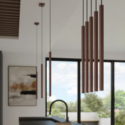 Lampa wisząca PASTELO 2 brązowa SL.2146