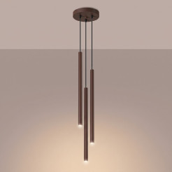 Lampa wisząca PASTELO 3P brązowa SL.2147