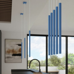 Lampa wisząca PASTELO 1 błękitna SL.2149