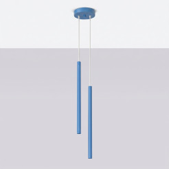 Lampa wisząca PASTELO 2 błękitna SL.2150
