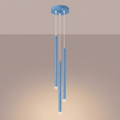 Lampa wisząca PASTELO 3P błękitna SL.2151