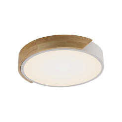 14288-16 BILA LAMPA SUFITOWA BIAŁY/DREWNO