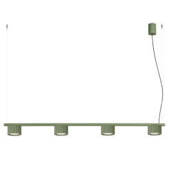 Żyrandol AURA 4 zielona oliwka Gx53 SL.2698