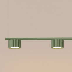 Żyrandol AURA 4 zielona oliwka Gx53 SL.2698