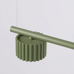 Żyrandol AURA 4 zielona oliwka Gx53 SL.2698
