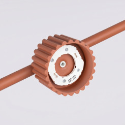 Żyrandol AURA 4 ochra czerwona Gx53 SL.2699