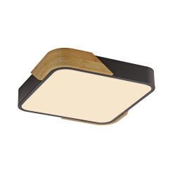 14289-18 BILA LAMPA SUFITOWA CZARNY/DREWNO