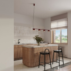 Żyrandol AURA 4 burgund Gx53 SL.2703