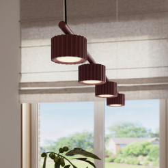 Żyrandol AURA 4 burgund Gx53 SL.2703