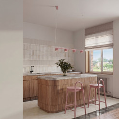 Żyrandol AURA 4 różowa Gx53 SL.2705