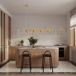 Żyrandol AURA 4 żółta Gx53 SL.2707