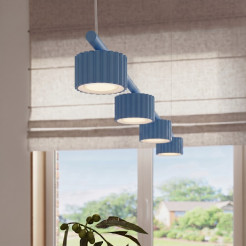 Żyrandol AURA 4 błękitna Gx53 SL.2710