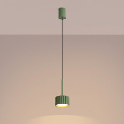 Lampa wisząca AURA 1 zielona oliwka Gx53 SL.2679