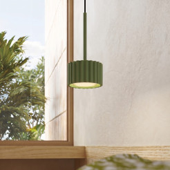Lampa wisząca AURA 1 zielona oliwka Gx53 SL.2679