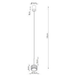 Lampa wisząca AURA 1 mocca Gx53 SL.2681