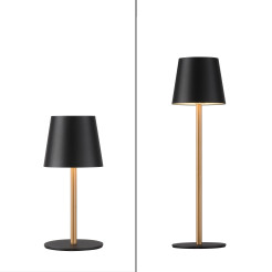 19250-68 EURIA LAMPA STOŁOWA CZARNY/ZŁOTY
