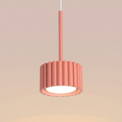 Lampa wisząca AURA 1 brzoskwiniowa Gx53 SL.2685