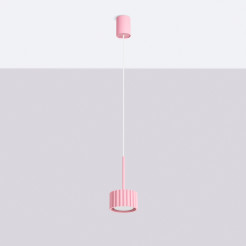 Lampa wisząca AURA 1 różowa Gx53 SL.2686