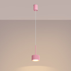 Lampa wisząca AURA 1 różowa Gx53 SL.2686