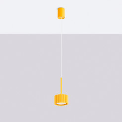 Lampa wisząca AURA 1 żółta Gx53 SL.2688