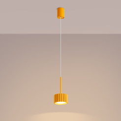 Lampa wisząca AURA 1 żółta Gx53 SL.2688