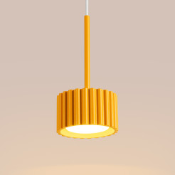 Lampa wisząca AURA 1 żółta Gx53 SL.2688