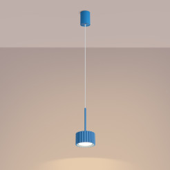 Lampa wisząca AURA 1 błękitna Gx53 SL.2691